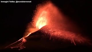 Nuova eruzione dell’Etna la dedica dell’Ingv a Battiato «È il saluto del vulcano al maestro» [upl. by Sida]