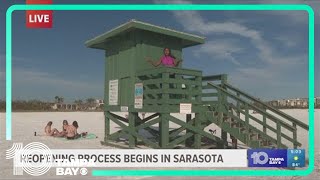 Siesta Key and some other Sarasota County beaches to reopen this weekend [upl. by Deedahs]