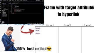 Frame As Hyperlink Target In Html  Easy Explanation 🔥 2023 in Hindi 😎 [upl. by Adlay]