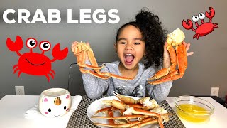 CRAB LEGS MUKBANG [upl. by Adnolohs]