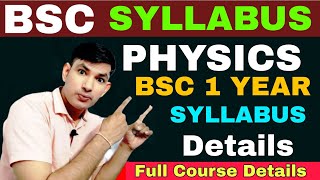 Bsc 1st year physics syllabus details  physics 1st sem bsc syllabus details chapter by chapter [upl. by Inele]