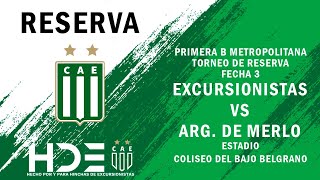 Excursionistas vs Argentino de Merlo  Fecha 3 [upl. by Chader470]