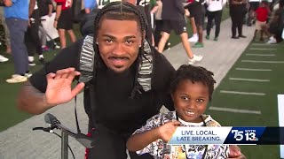 UAB Football players meet patients from Childrens Harbor [upl. by Adolphus]