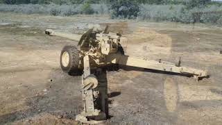 Russian D20 GunHowitzer Live Fire [upl. by Phelia]