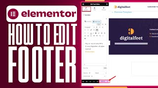 How To Edit Footer In WordPress Elementor 2024 Simple Guide [upl. by Nelleoj]