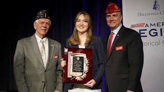 Washington student wins 2024 American Legion National Oratorical Contest [upl. by Noisla672]