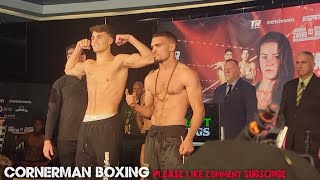 VITO MIELNICKI JR VS KHALIL EL HARRAZ WEIGH IN amp FACE OFF AHEAD OF JR MIDDLEWEIGHT BOUT [upl. by Agan]