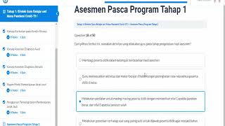 SOAL DAN KUNCI JAWABAN Asesmen Pasca Program Tahap 1 BIMTEK KEMDIKBUD [upl. by Eetnahc]