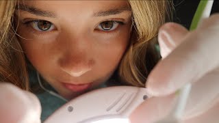 ASMR DENTIST TEETH SCRAPING amp EXAM CLEANING Roleplay Gloves Light [upl. by Corbett]