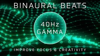 ENHANCE Focus amp Creativity  40 Hz Gamma Wave Binaural Beats amp Visualizer [upl. by Anoli]