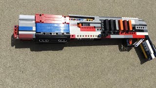 Lego Pump Action Shotgun  Brick Shooter [upl. by Dickie]