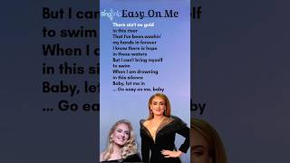 Easy on Me lyrics  Adele music singer song adeleeasyonme adele adelelive singsnip [upl. by Ahseiyn]