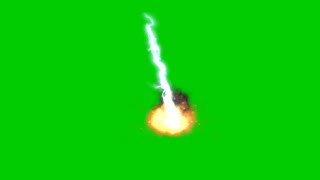 Lightning Bolt Spell Effect Green Screen video HD [upl. by Hallsy]