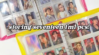 storing kpop photocards ✿ completing seventeen fml era [upl. by Dlonyer]