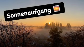 Sonnenaufgang im Herbst 🍂 [upl. by Kenlee205]