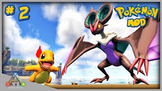 TAMING Charmander amp Noivern  ARK Pokemon Mod EP  2 [upl. by Atilem307]