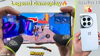 OnePlus 12 gaming free fire gameplay test 2 finger handcam one tap headshot snapdragon 8 Gen 3 CPU [upl. by Dex761]