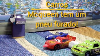 Carros McQueen tem um pneu furado remake em stopmotion [upl. by Stone]