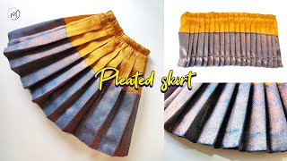 PLEATED SKIRT ചെയ്യാനുള്ള എളുപ്പ വഴി 🤫🤭  Fabric Length Calculation [upl. by Madlin]