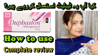 Duphaston tablet uses in urdu  how to use Duphaston for pregnancySafe or notside effects [upl. by Poll666]