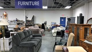 GOODWILL FURNITURE SOFAS CHAIRS TABLES HOME DECOR  SHOP WITH ME SHOPPING STORE WALK THROUGH 4K [upl. by Enilada]