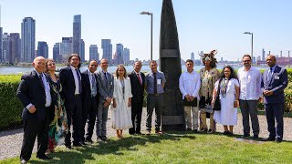 Inauguración Monumento Kusikawsay en el Jardín de las Esculturas de la sede de las Naciones Unidas [upl. by Noyart]