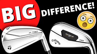 BIGGEST IRONS OF 2022 TalyorMade P790 VS Callaway Rogue ST PRO [upl. by Arihaz]