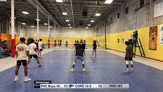 Princeton Volleyball Club Boys 16 vs CORE 162 Titanium  Scrimmage [upl. by Bible]