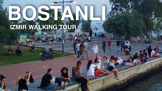 4K Izmir KARŞIYAKA Walking Tour  BOSTANLI Neighborhood  🇹🇷 Turkey Travel 2021 [upl. by Arbuckle]