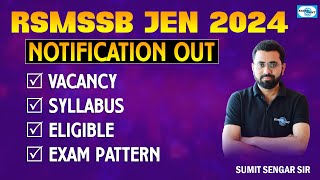 RSMSSB JEN 2024  Notification Out [upl. by Kleinstein]