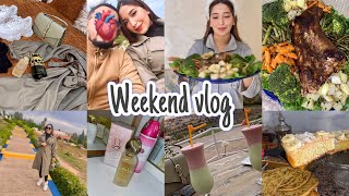 دوزو معايا الويكاند 😍عراضة فداري لواليديا❤️شاركت معاكم غدانا🍛وجدت راسي معاكم باش نخرج💄weekend vlog [upl. by Kilroy]