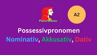 Possessivpronomen Nominativ Akkusativ Dativ [upl. by Okihcas]