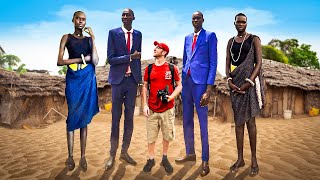 TALLEST HUMANS ON EARTH South Sudan  75 FEET [upl. by Gnouhp311]