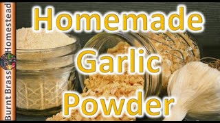 Our Garlic Harvest and Making Garlic Powder [upl. by Haelak]