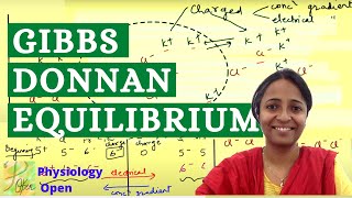 Gibbs Donnan Equilibrium  General Physiology mbbs 1st year lecture [upl. by Reo747]