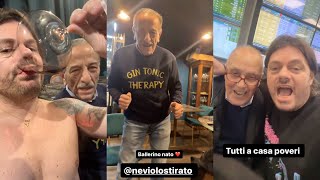 Filippo Champagne e Nevio lo stirato raccontano del loro grosso litigio mentre festeggiano in gaina [upl. by Aicertal496]