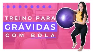 Treino para GRÁVIDAS com BOLA [upl. by Flodnar]