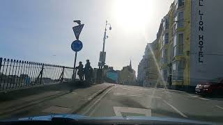 Driving in Tenby Tenby Wales 14 March 2022 [upl. by Enneirdna]