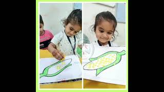 Blocks Printing  Play Group  American School Dahod [upl. by Lefty]