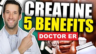 CREATINE BENEFITS — Top Health Benefits of Creatine Supplements  Doctor ER [upl. by Basilius]