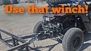 getting good use out of your WINCH Openroad 6000 lb UTV Winch [upl. by Lissa]