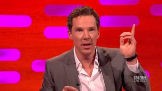 Benedict Cumberbatch Gets quotStiffquot Talking to Missy Franklin  The Graham Norton Show on BBC America [upl. by Hawken]