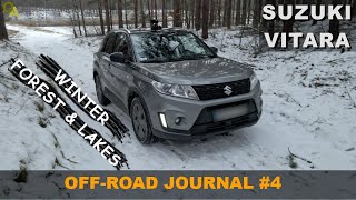 Suzuki VItara  Winter Offroad in light snow and Big Lakes  Journal Entry 4 [upl. by Idaline312]