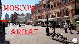 Ah Arbat my Arbat  Favorite Place of Muscovites  Walking in Moscow [upl. by Atilegna]