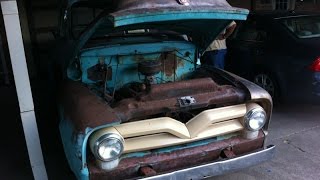 1955 Ford F 100 Pickup Restoration Frameoff [upl. by Alicec]