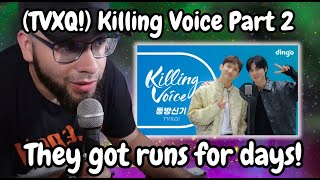 동방신기TVXQ Killing Voice Reaction Part 2  They got runs for days [upl. by Botti]