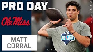 Matt Corral Pro Day Highlights [upl. by Britney884]