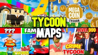 10 BEST Fortnite Tycoon Creative 20 Maps in 2023 Fortnite Tycoon Codes [upl. by Ttemme]