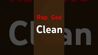 Rap god clean [upl. by Ned55]