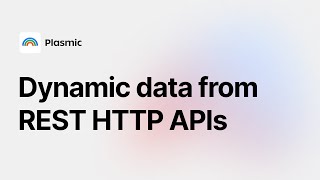 Fetch Dynamic data from REST APIs in Plasmic [upl. by Itsirhc85]